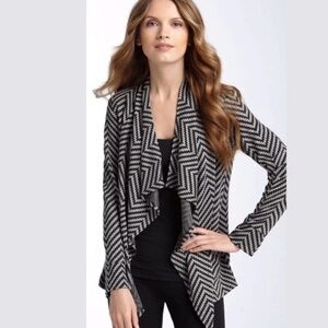 Trina Turk | Gillespie Sweater Jacket Chevron Knit